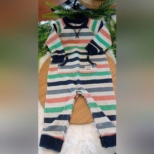 Carters Striped Baby Romper Sz 9 Months